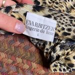 VTG EVA B BITZER LINGERIE DE LUXE CHEETAH PRINT SILK CAMI SLIP DRESS Black Size L Photo 1