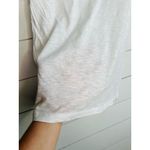 INDUSTRY White Ruffle Sleeves Short Sleeves 100% Pima Cotton TShirt Size L Size L Photo 4