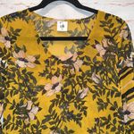 CAbi  5518 spring scene bell sleeves yellow floral lightweight XS v neck Photo 1