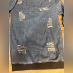Day & Night Distressed Denim Blue Dress Photo 3