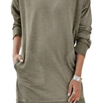 Sundance  Everleigh Everyday Dress Sweater Turtleneck Long Sleeve Mini Green S Photo 0