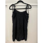 Urban Renewal Black EcoVero Linen Mini Dress and Sage Waffle Knit SunDress, S Photo 8