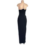 NBD Ilda Strapless Asymmetric Hem Long Dress, Black, XS Photo 8