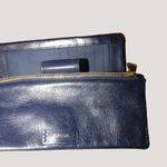 Fossil Leather Floral Trifold Wallet With Card Slots Zipper Compartment Photo 5