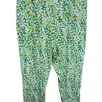Susan Graver  Green Pattern High Rise Straight Leg Liquid Knit Pull On Pants 1XP Photo 2