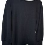 Eloquii Size 14/16 Black Long Sleeve Scoop Neck Sweater/Top Tapered Wrists Photo 6
