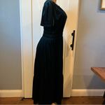 NWT Elegant Velvet velour tiered maxi Dress short sleeve xl(16 Photo 11
