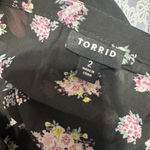 Torrid Black Floral Sheer Dress Dark Romantic Swim coverup 2X whimsigoth fairy Photo 6