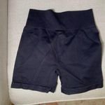 Amazon Women's Black High-Waisted Shorts from Size Large Ribbed Photo 2