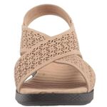 Easy Street  Women's Claudia Wedge Sandal Size 7.5 Sand/Gore Photo 2