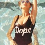 Dope One Piece Swim Suit / Bodysuit Black Photo 6