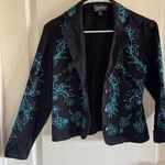 Cattlelac Ranch Black Western Embroidered Jacket â Size M Blue Photo 0