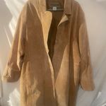 Vintage Jessica Holbrook Tan Leather long coat (shin length ) size 2X Photo 0