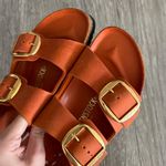 Birkenstock Arizona Big Buckle Nubuck Orange Sandals 40 Photo 9