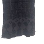 Free People  Women's Size 6 Small Black Velvet Sequin Wymsgoth Romantic‎ Top Photo 7