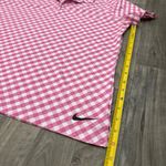 Nike  Dri-FIT Victory Short-Sleeve Gingham Pink Polo Shirt Photo 6