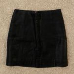 Free People Black Vegan Leather Skirt Photo 0