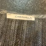 Carmela Black and Silver/Gold Poncho Blouse Photo 2