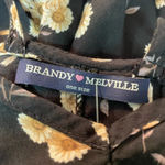 Brandy Melville black floral print tank top/tunic/mini dress Photo 4