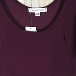 The Vanity Room Wine Fit and Flare Flutter Dress NWT Photo 3