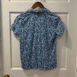 Ralph Lauren Lauren Black Label Short Sleeve Pajama Set Size Small Blue Floral Photo 4