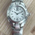 Seiko Perpetual Calendar Rare Ladies Watch White Dial Stainless Bracelet Date Photo 3