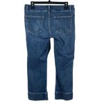 Gap  Jeans Womens Size 6 Ultra Low Rise Cropped Blue Dark Wash Denim Buttons Photo 1