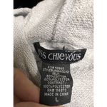 Miss Chievous 025-006 Hoodie Womens M Gray Lace Crochet Over Front Casual Photo 4