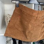 Urban Outfitters  Corduroy A Line Mini Skirt Brown Tan Womens Large New Photo 4