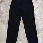 EXPRESS Editor straight leg crop ankle pants mid rise blue black dot pattern 0 Photo 6