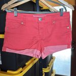Celebrity Pink NWOT Jean Bright Coral Cuffed 3" Mid Rise Shorts Size 7 Photo 2
