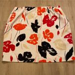 Kasper  Pencil Skirt White Red Floral Print Plus Size 24 Career Wear EUC Photo 1