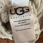 UGG  Cable Knit Cream Button Up Cardigan Sweater Size Small Photo 6