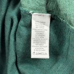 Quacker Factory  Cardigan Sweater Womens M Green Embellished Snowflake Open Front Photo 9