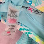 ZeroXposur  Blue Stripe Sports Bra Padded Swimwear Tankini Tank Top Medium M Photo 6