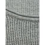 Athleta Gray Medium Waffle Knit Dolman Sleeve Cashmere Linen Blend Sweater Top Photo 5