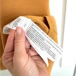 Abercrombie & Fitch Cowl Neck Mustard Yellow Orange Bodycon Dress M Photo 6