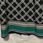 White House | Black Market Wo size 14 Black and Green Patterned Midi Dress lined Photo 4
