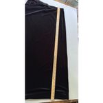 Susan Graver Skirt Women’s Large Black Velvet Midi Goth Cocktail Holiday Photo 6