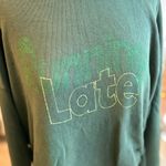 Aerie OFFLINE By Weekend Side Tie Green Sweatshirt Sz M Photo 3