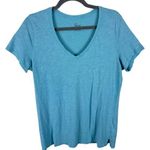 Felina Blue Short Sleeve Lightweight V-Neck Cotton Modal T-Shirt Size L Photo 0