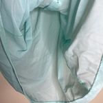 Kelly Reed Nylon Vintage Pajama Lounge Top Blouse Blue Embroidered Large Photo 8