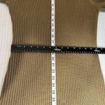 Calvin Klein  Sweater Dress Women Large Brown Belted Ribbed Knit‎ 3/4 Sleeve Slim Photo 9