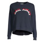 New. JOIE Cropped sweatshirt with a textured "sail away" slogan. Retails $228. X Blue Size XS Photo 8