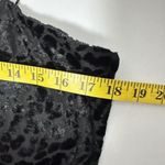 Wild Fable Y2k Cheetah Square Neck Flocked Velvet Black Mini Dress Animal Print Burnout Photo 5