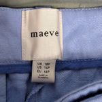 Maeve NWT Anthropologie  Colette High Waist Linen Blend Shorts W14P Sky Photo 2
