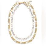 CAbi Wisdom Necklace - Gold & Pearl - Wear Multiple Ways Item #2219 Never Worn! Photo 0