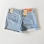 Levi's Mid Length Women’s Hypersoft Mid Rise Shorts Light Wash Size 10 Waist 30 Photo 6