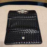 None Black Woven Wallet with large Fleur-de-Lis Accent Photo 5
