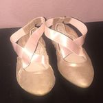 Taryn Rose  Ballet Criss Cross Stretch Bandage Pink Flats Size 37 Photo 1